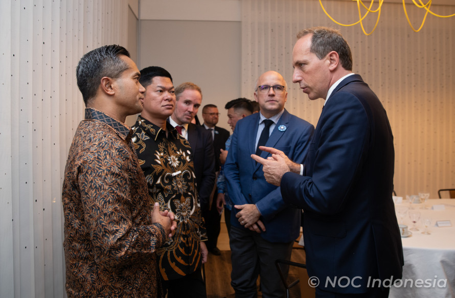 Jamuan makan malam oleh Duta Besar Prancis untuk Indonesia, H.E Fabien Laurent Robert Panone dengan Ketua NOC Indonesia Raja Sapta Oktohari