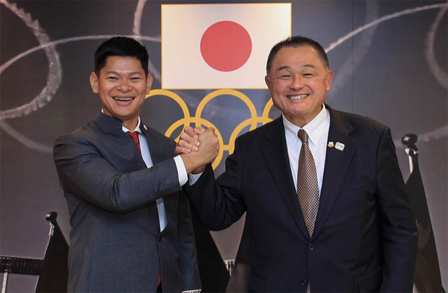 Pertemuan dengan Presiden Komite Olimpiade Jepang