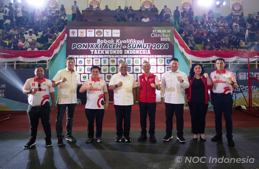 Upacara Pembukaan Babak Kualifikasi Taekwondo Indonesia PON XXI Aceh-Sumatera Utara