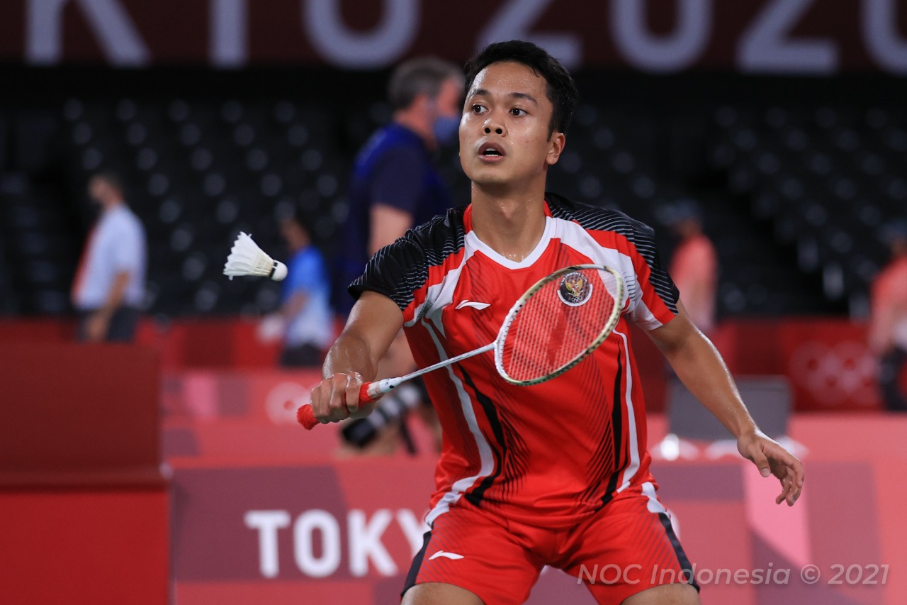 Indonesia Olympic Commitee - Quarterfinals in sight for Anthony Ginting