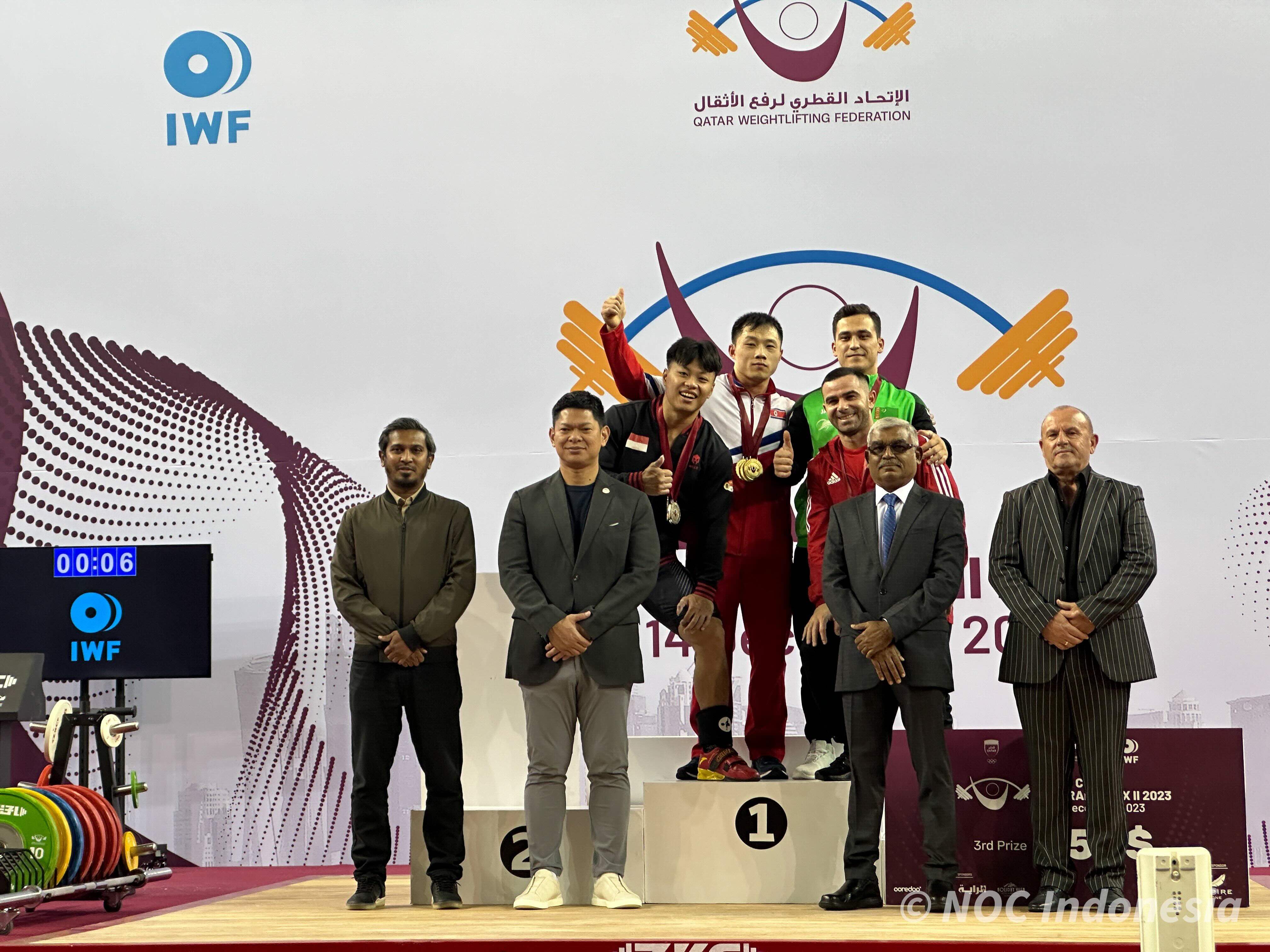 Indonesia Olympic Commitee - Rahmat snatches triple silver medals in Qatar Open