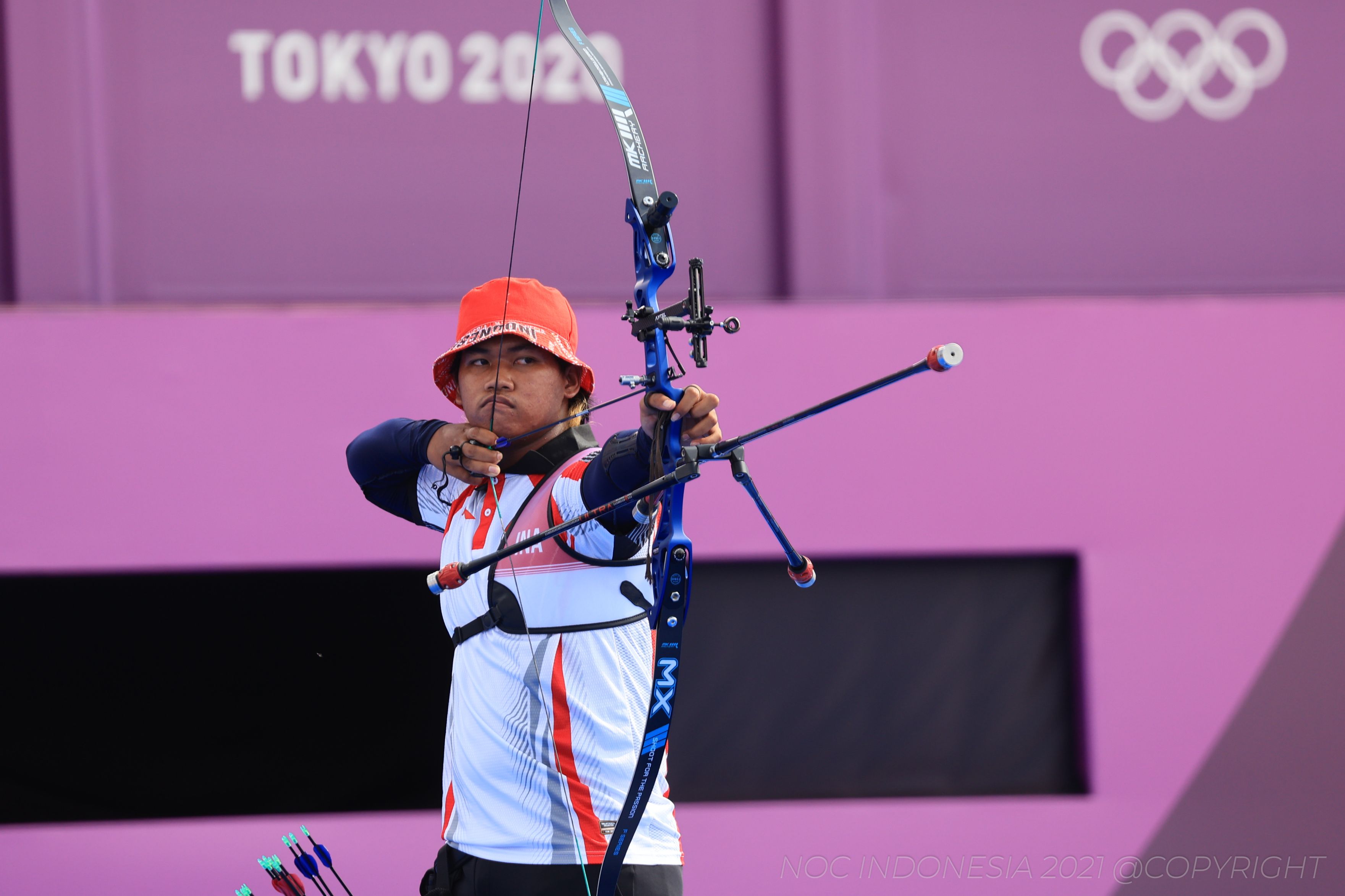 Indonesia Olympic Commitee - Extreme wind disrupts Arif Dwi Pangestu's focus