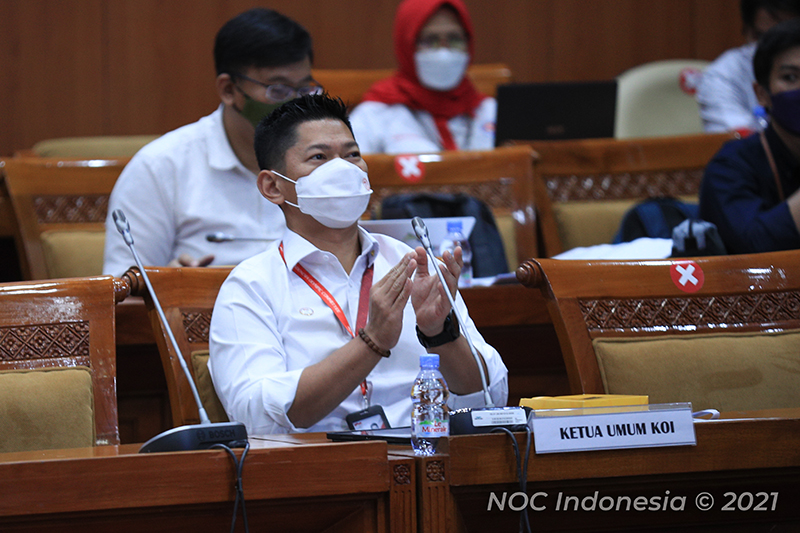 Raja Sapta Oktohari Explains Task Force Steps to Revoke WADA Sanctions in Parliament - Indonesia Olympic Commitee