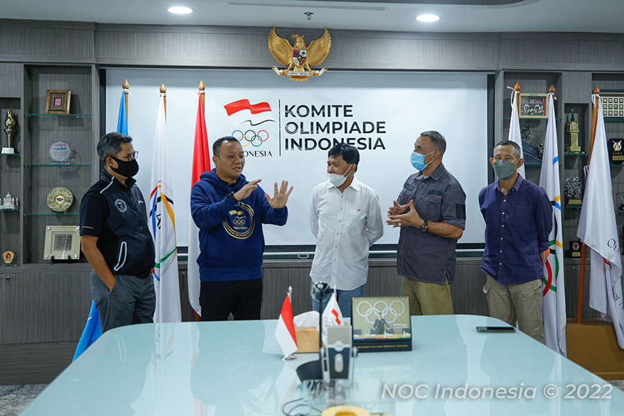 Indonesia Olympic Commitee - Modern Pentathlon Indonesia Discusses Future Plan with Olympic Committee of Indonesia