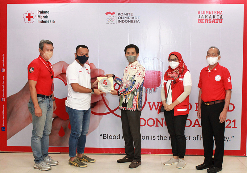 Indonesia Olympic Commitee - NOC Indonesia Collabs with ASJB, PMI to Organize Blood Donor