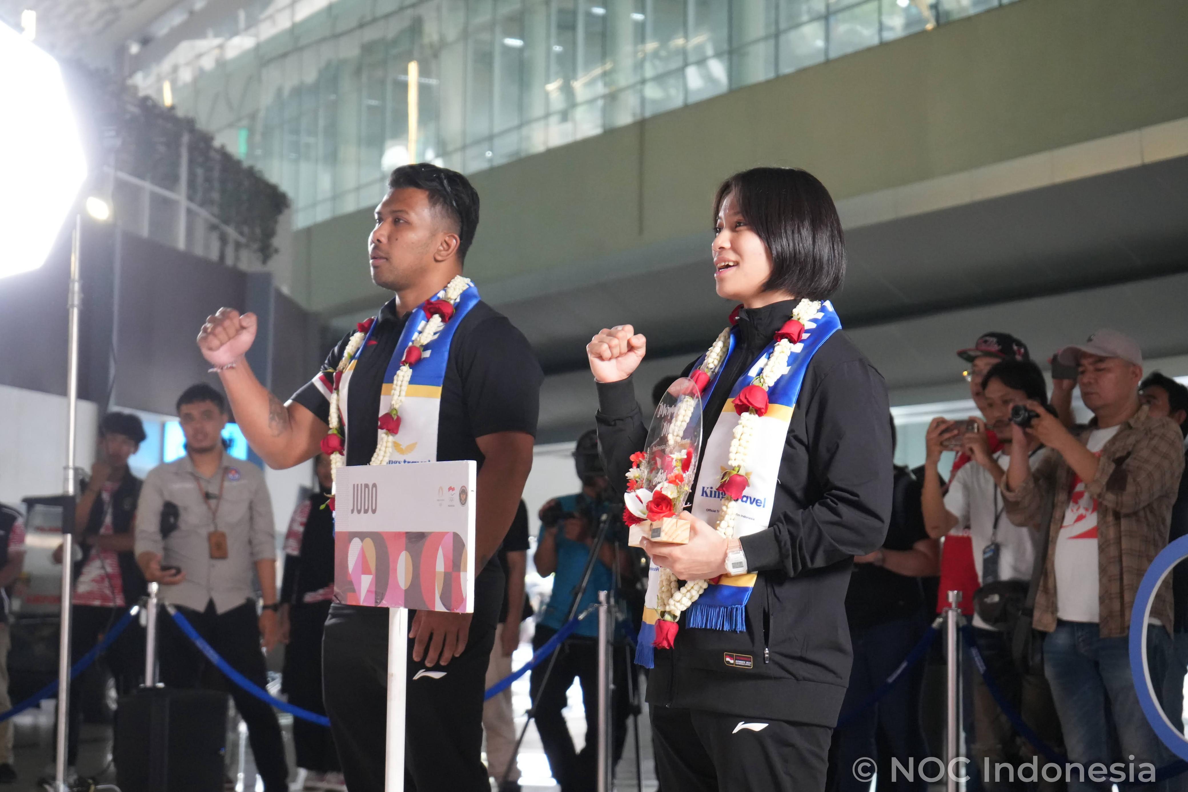 Indonesia Olympic Commitee - NOC welcomes first homecoming of Indonesian team for Paris 2024 Olympics