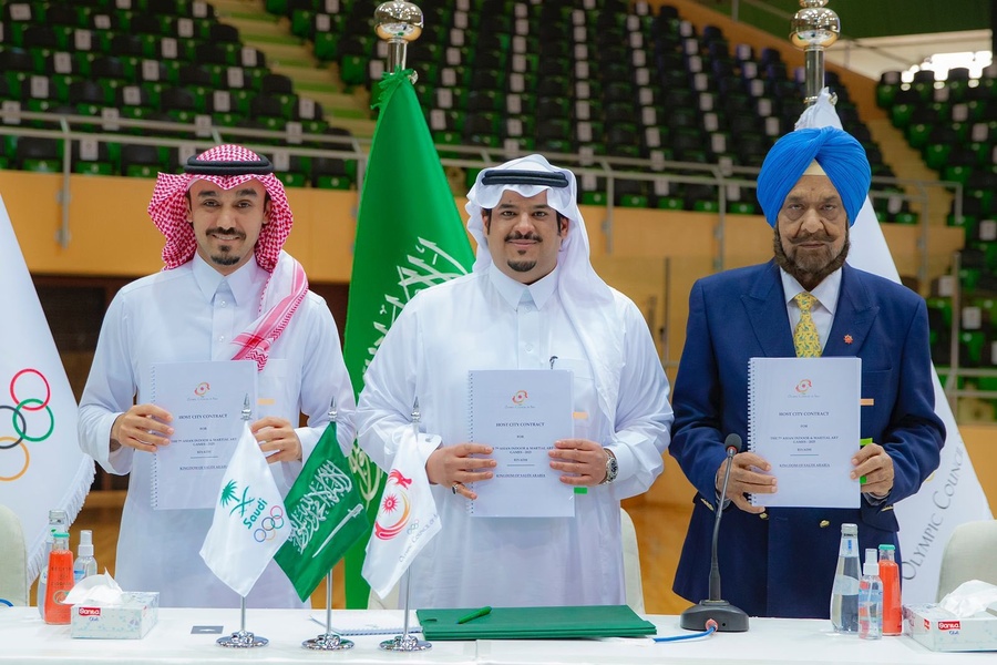 Indonesia Olympic Commitee - OCA Signs Host City Contract with Riyadh for 7th AIMAG 2025