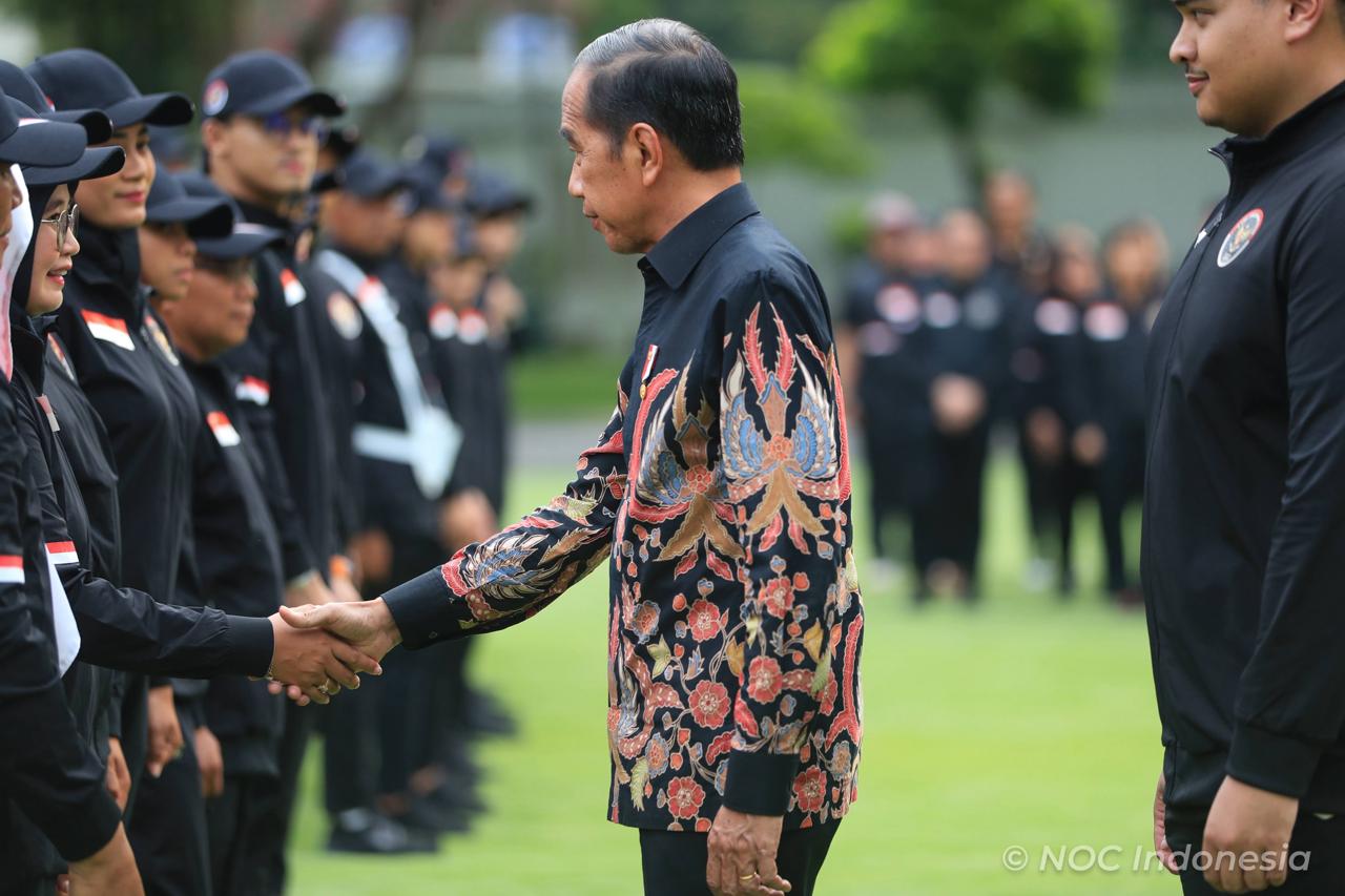 Indonesia Olympic Commitee - President Joko Widodo Officially Releases Indonesian Team for Paris 2024 Olympic Games