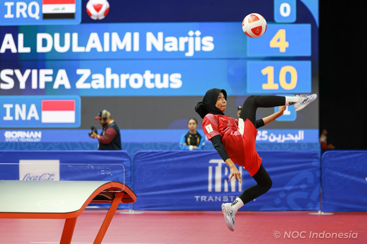 Indonesia Olympic Commitee - Syifa Delivers Bronze Medal for Indonesia at the Asian Youth Games Bahrain 2025