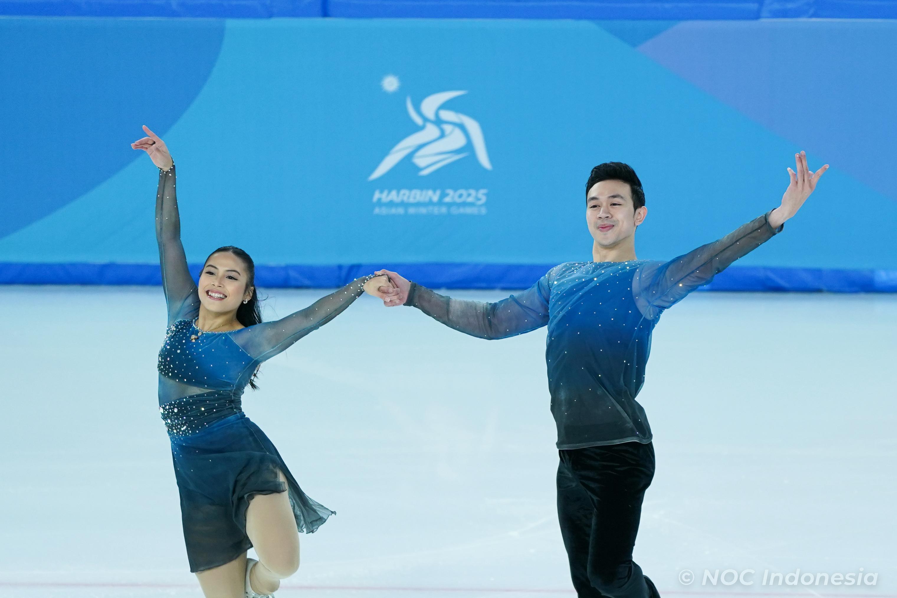 Indonesia Olympic Commitee - Tasya Putri/Dwiki Eka Ramadhan Become the First Ice Dance Pair from Southeast Asia to Compete in the Asian Winter Games 