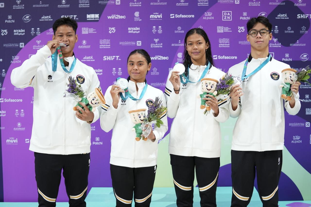 Indonesia Olympic Commitee - Indonesian Swimming Team Contributes Silver at the 2025 Islamic Solidarity Games