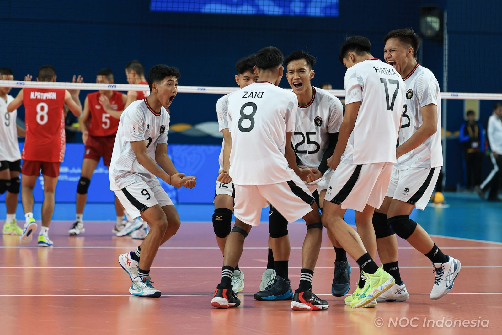 Indonesia Olympic Commitee - Indonesia Men’s Volleyball Team Stages Comeback Win Over Thailand at the 2025 Asian Youth Games in Bahrain
